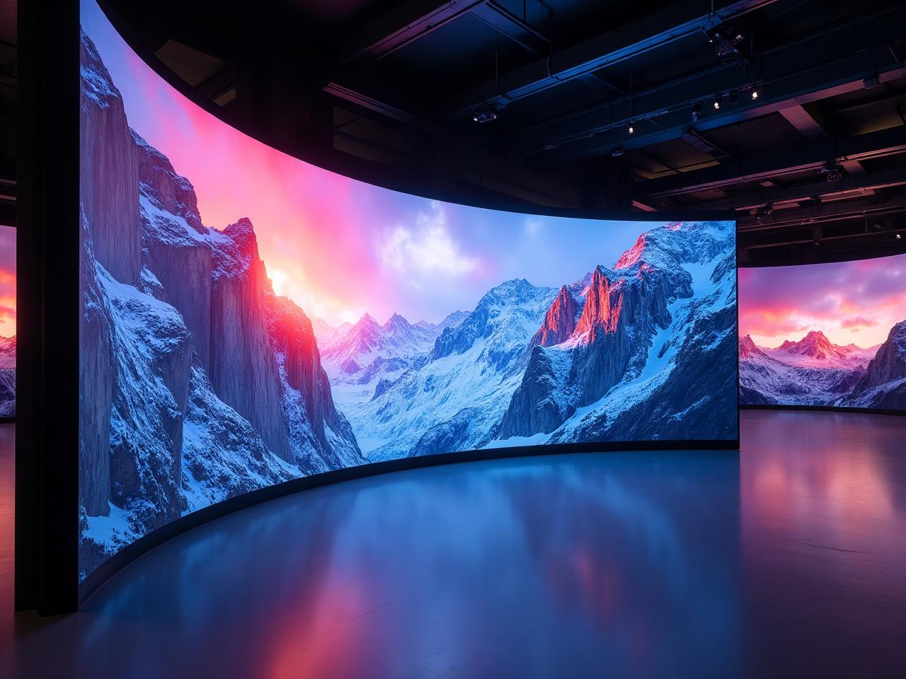 Curved LED